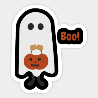 Halloween Ghost Boo Sticker